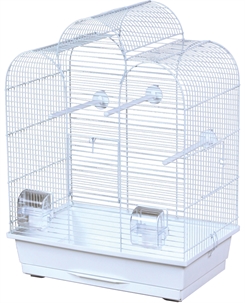 Fuglebur Dara hvid - LBH45x28x61,5cm